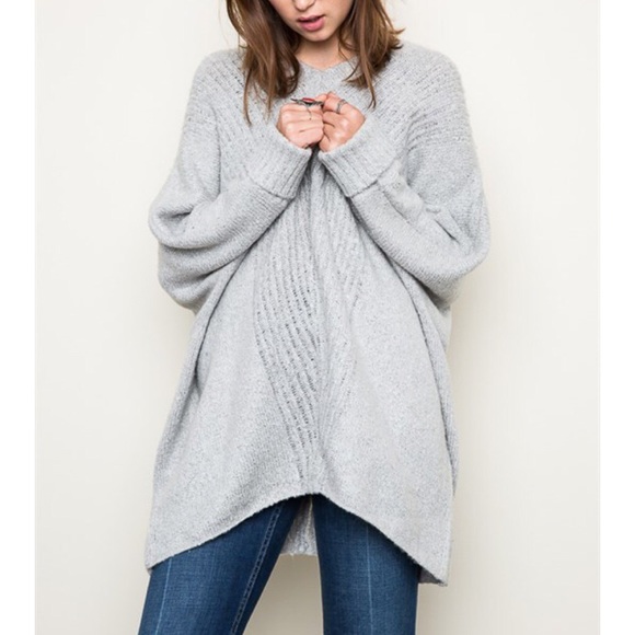 Bare Anthology Sweaters - "Anaphora" Loose Long Sleeve Sweater Top