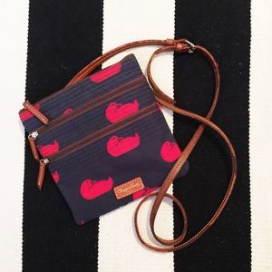 Dooney & Bourke Navy + Red Duck Crossbody