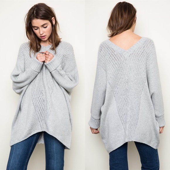 "Anaphora" Loose Long Sleeve Sweater Top - Picture 4 of 4