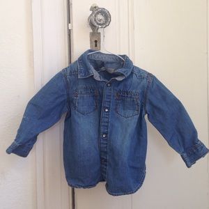 Zara baby chambray top