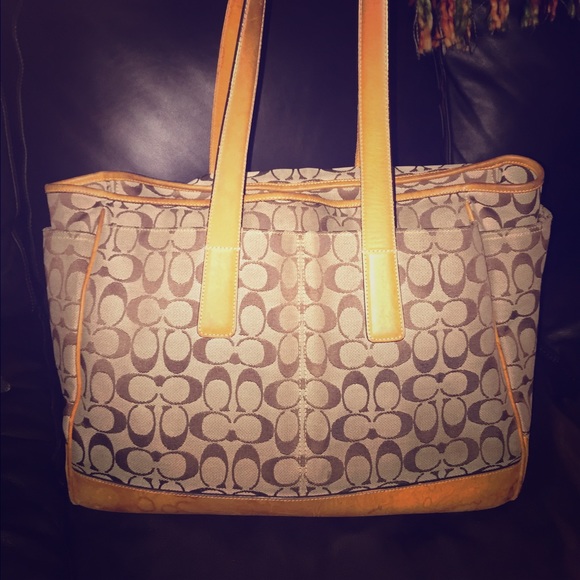 Authentic Large Coach Tote