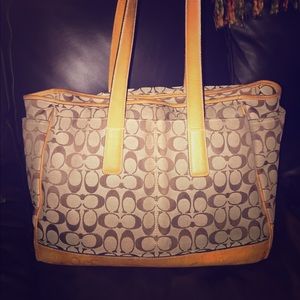 Authentic Large Coach Tote