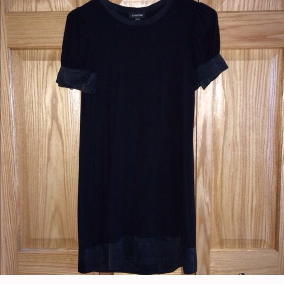 Black Bebe t shirt dress