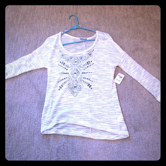 •charlotte russe sweater with aztec pattern•