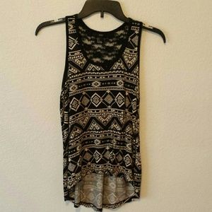 Racer back bohemian tank