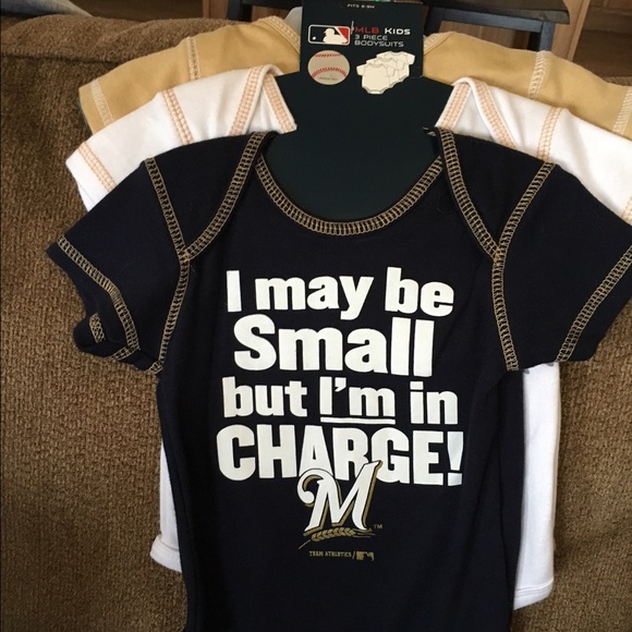 Milwaukee Brewers Onesies 6-9 Months