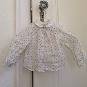 Baby zara button down top