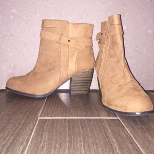 New camel colored ankle booties!