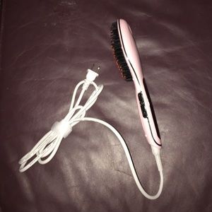 Flat iron brush.