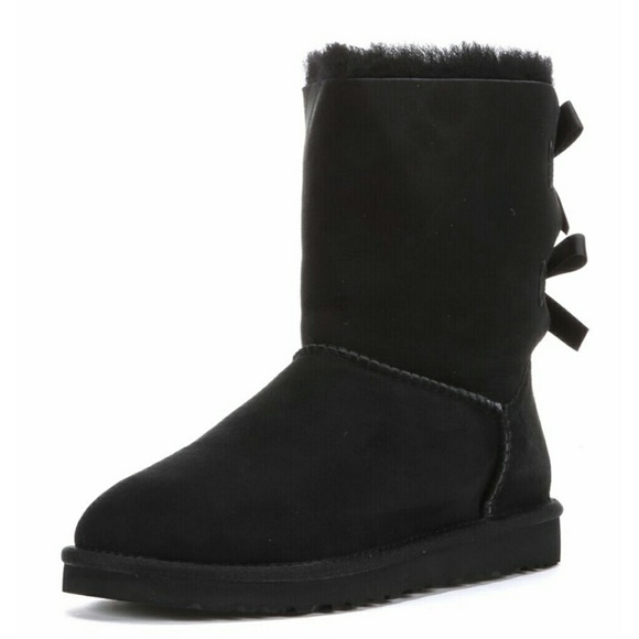 Black bow ugg boots