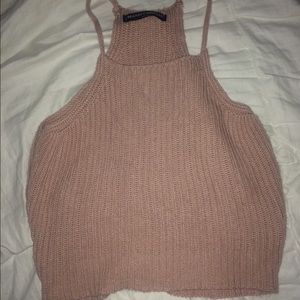 Brandy Melville crochet halter top