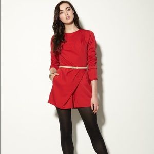 Dolce Vita Red Romper with belt