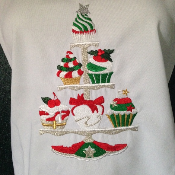 Christmas cupcake apron