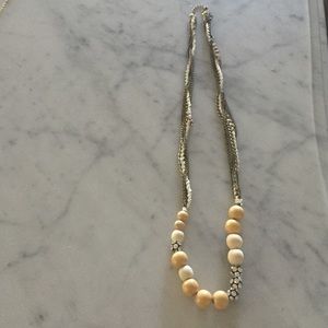 Anthropologie bead and rhinestone long necklace