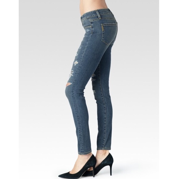 Paige Verdugo Destructed Skinny Denim - Picture 3 of 4