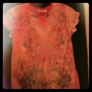Pink Butterfly shirt
