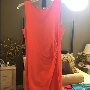 Beautiful coral dress.