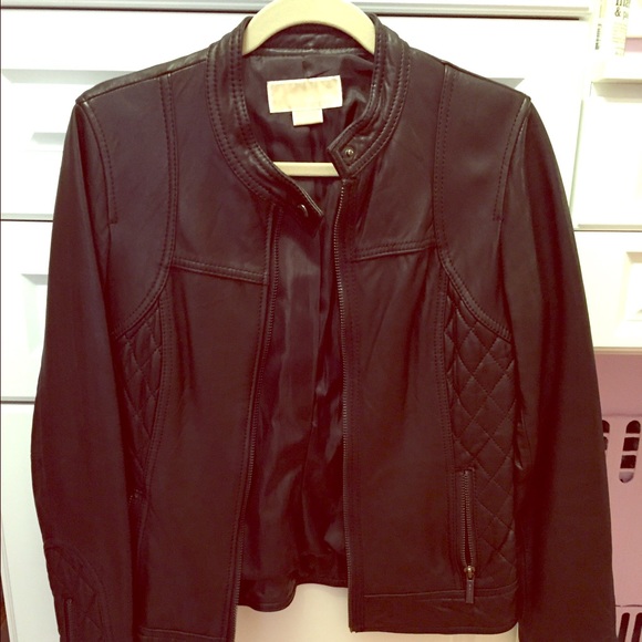 Michael Kors Leather Jacket - Picture 1 of 3