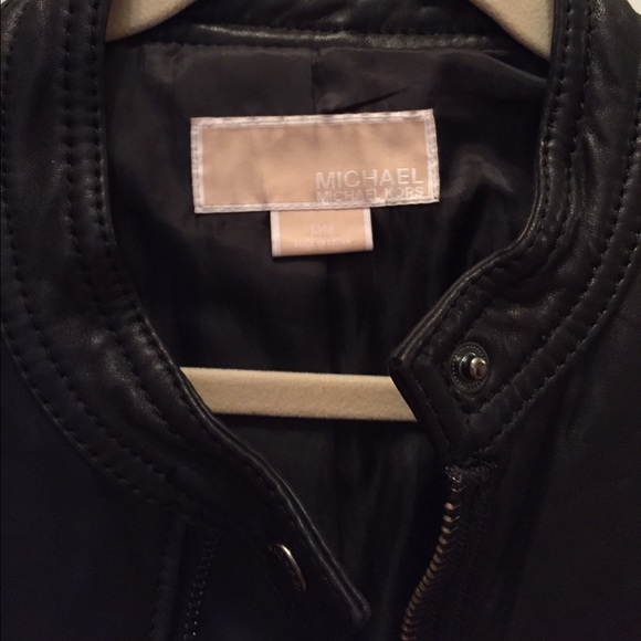 Michael Kors Leather Jacket - Picture 2 of 3