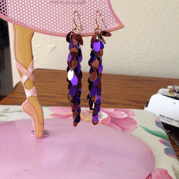 Purple earring s