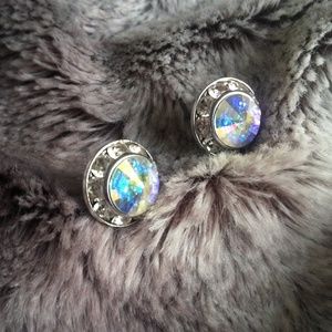Iridescent Stud Earrings