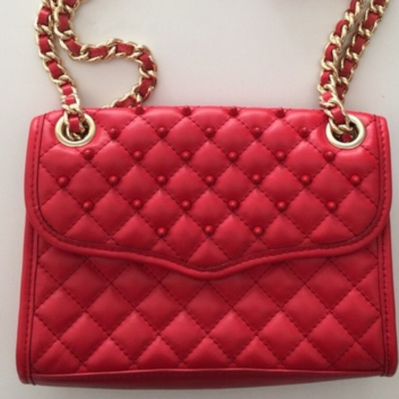 Rebecca Minkoff Mini Affair Red Studded Quilted