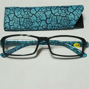 +2.25 Reading Glasses with case.