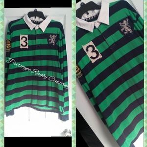Long Sleeve Rugby style striped shirt
