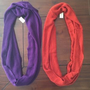Forever 21 Infinity Scarves waffle weave