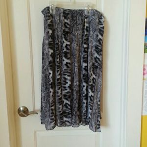 Cheeta and leopard print skirt