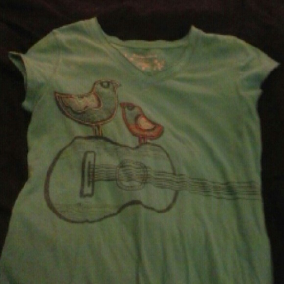 Guitar and birds shirt