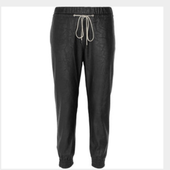 *SOLD* L'AGENCE faux leather track pant