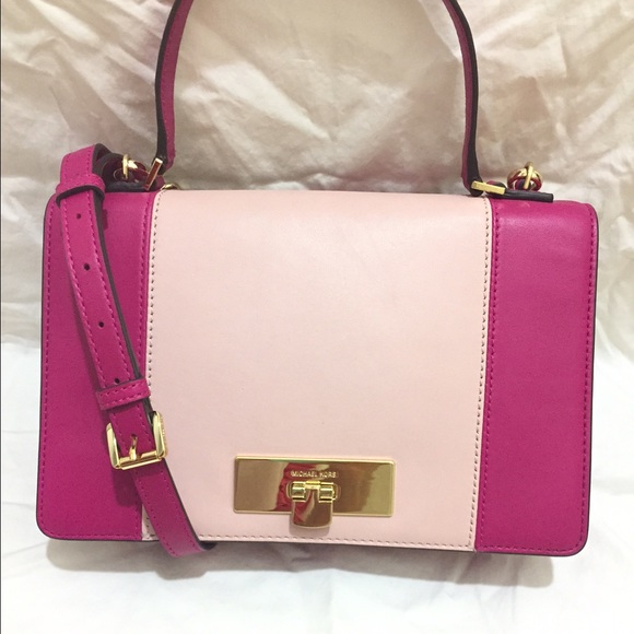 MICHAEL Michael Kors Leather Messenger Bag - Picture 2 of 5