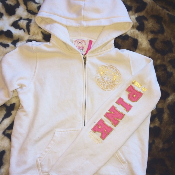 PINK full zip hoodie
