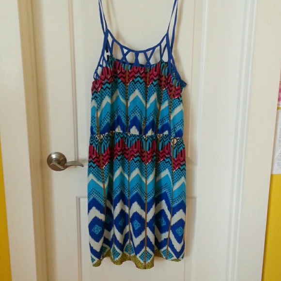 Dress with cutouts