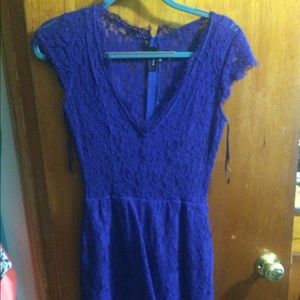 Versatile Blue Lace Dress Size 1