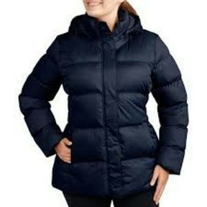 Black 3x Puffer Coat / Jacket with hood