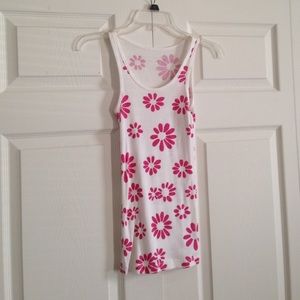 BRAND 🆕 - Listing Pink flower ribbed razor tank