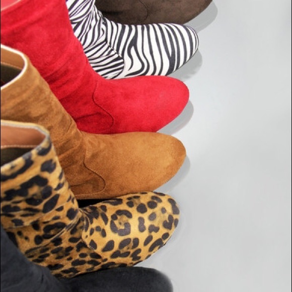 Toddler classic slouch suede zebra flat boots - Picture 4 of 4