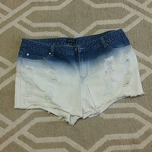 Distressed shorts