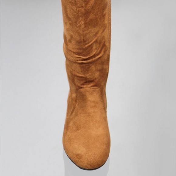 Kids classic slouch suede flat girls  boots - Picture 4 of 4