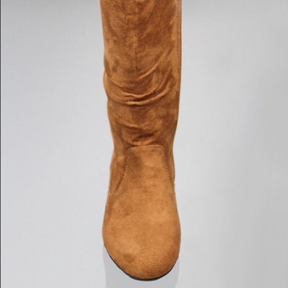 Kids classic slouch suede flat boots - Picture 4 of 4