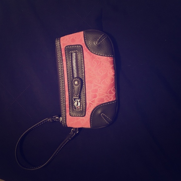 NY&Co pink and brown wristlet