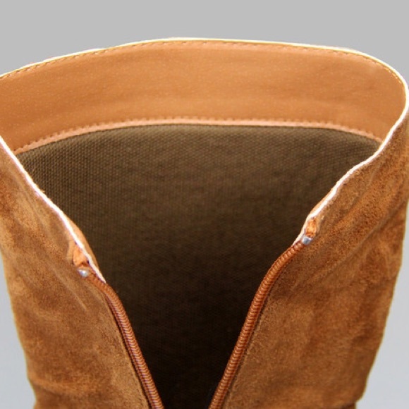 Kids classic slouch suede flat boots - Picture 4 of 4