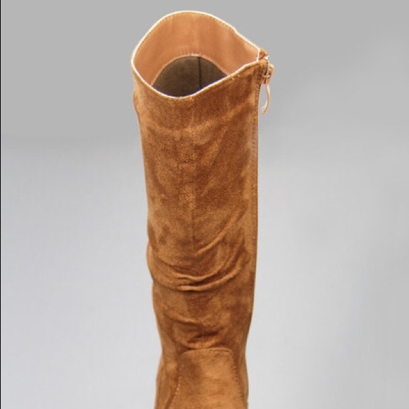 Kids classic slouch suede flat boots - Picture 3 of 4