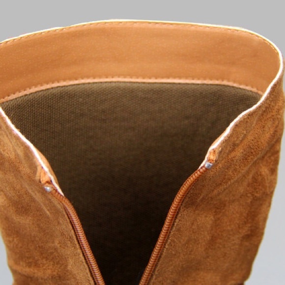 Kids classic slouch suede flat boots - Picture 4 of 4
