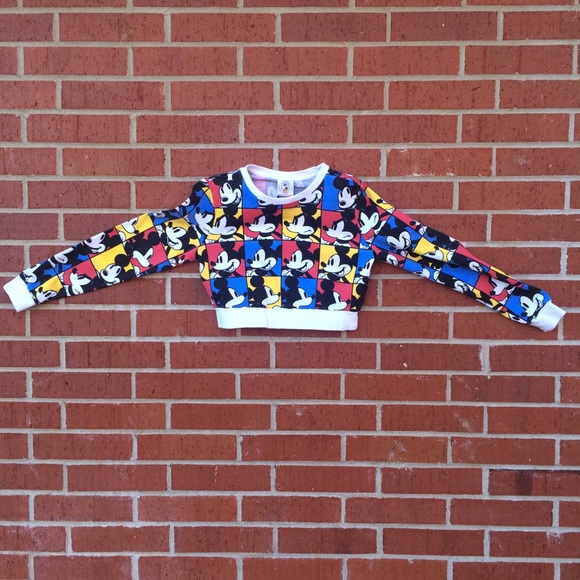 Forever 21 Mickey Mouse Crop Top - Picture 2 of 3