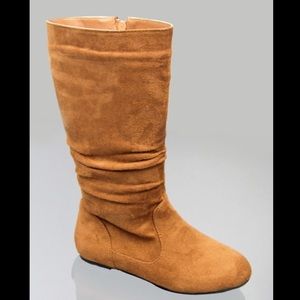 Kids classic slouch suede flat boots