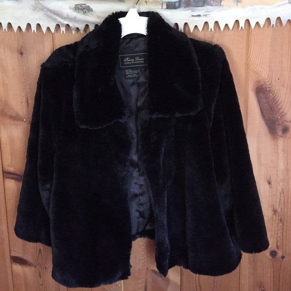 Faux fur mink swing jacket