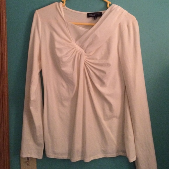 WHITE BLOUSE - JONES NEW YORK